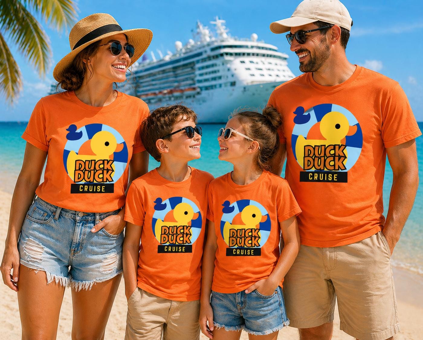 Duck Duck Cruise Family Matching Shirts