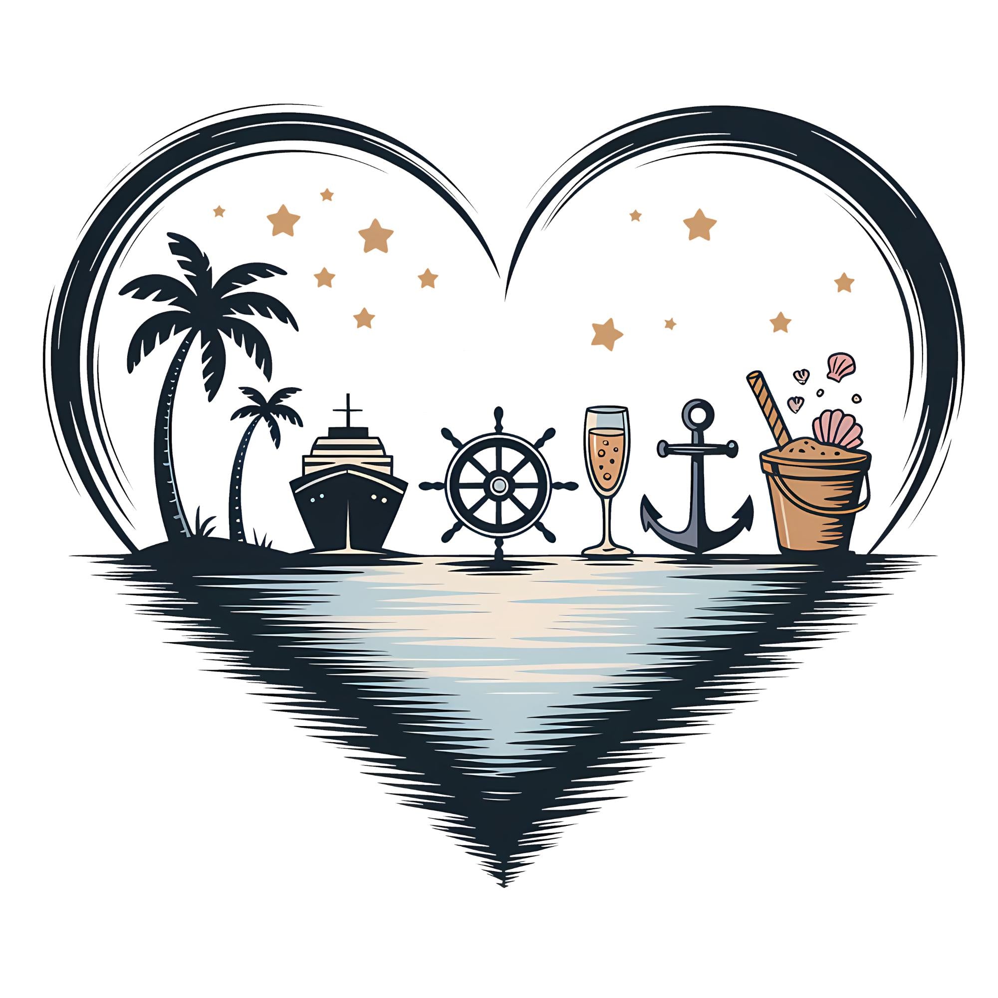 Cruise Tropical Sunset Tee