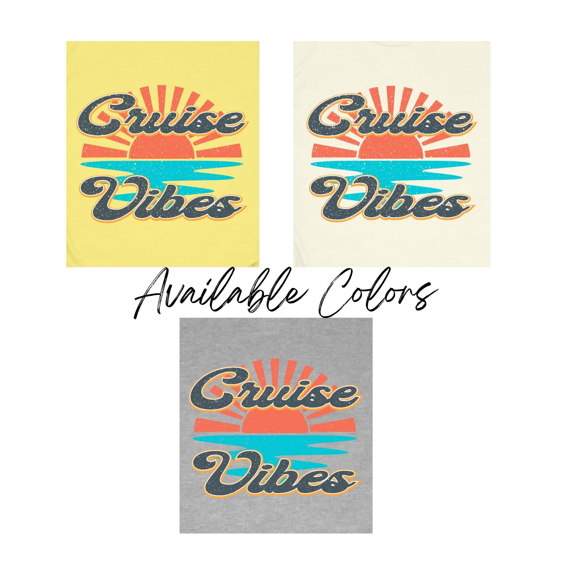 Cruise Vibes T-Shirt | Retro Sunset