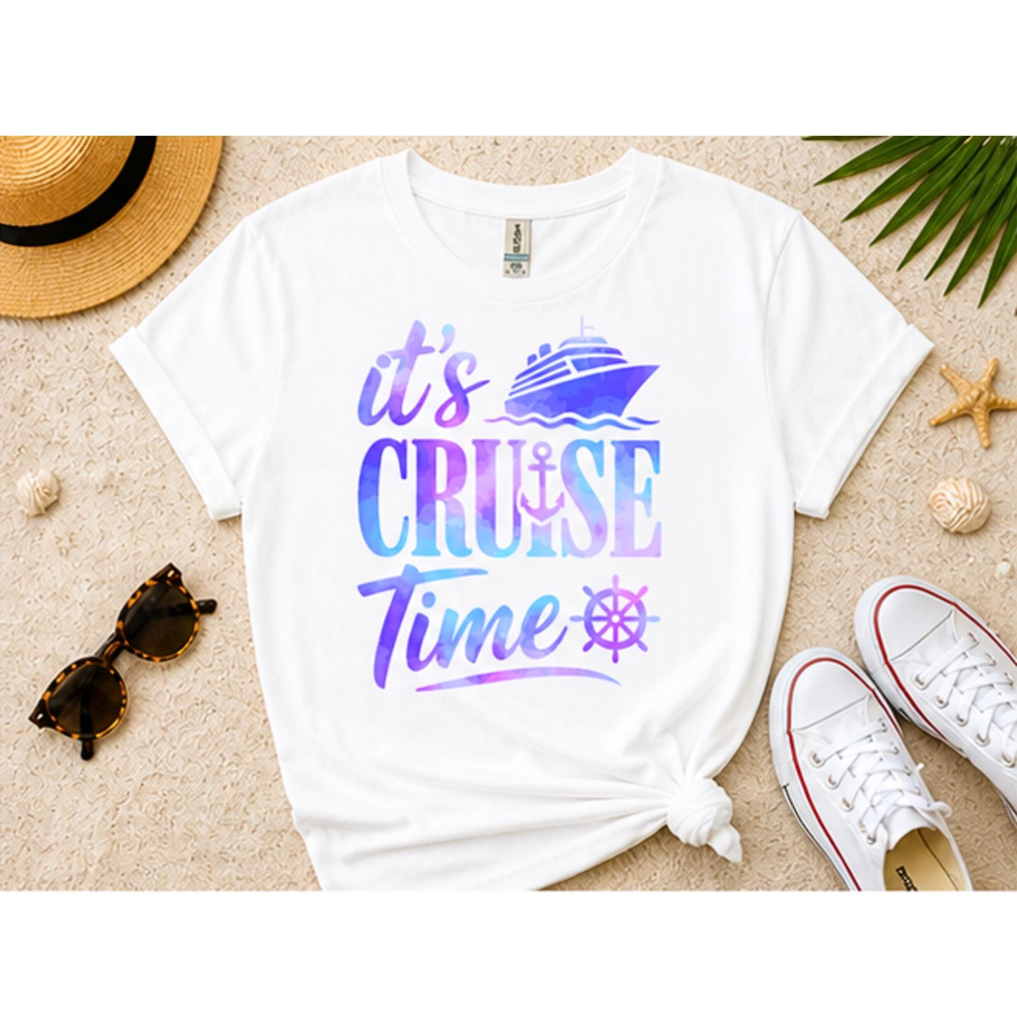 It's Cruise Time Shirt, Watercolor