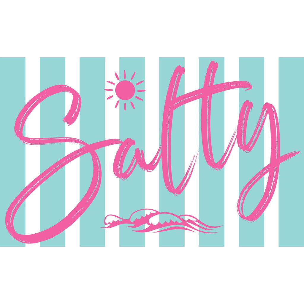 Salty Beach Tee Neon Summer Graphic Shirt
