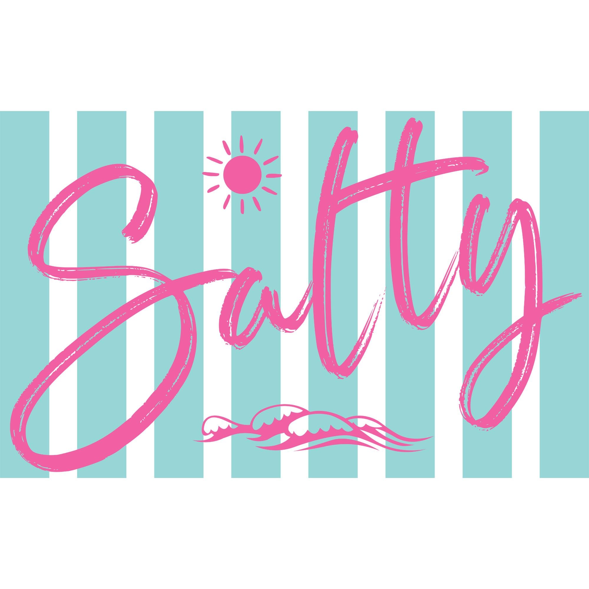 Salty Beach Tee Neon Summer Graphic Shirt