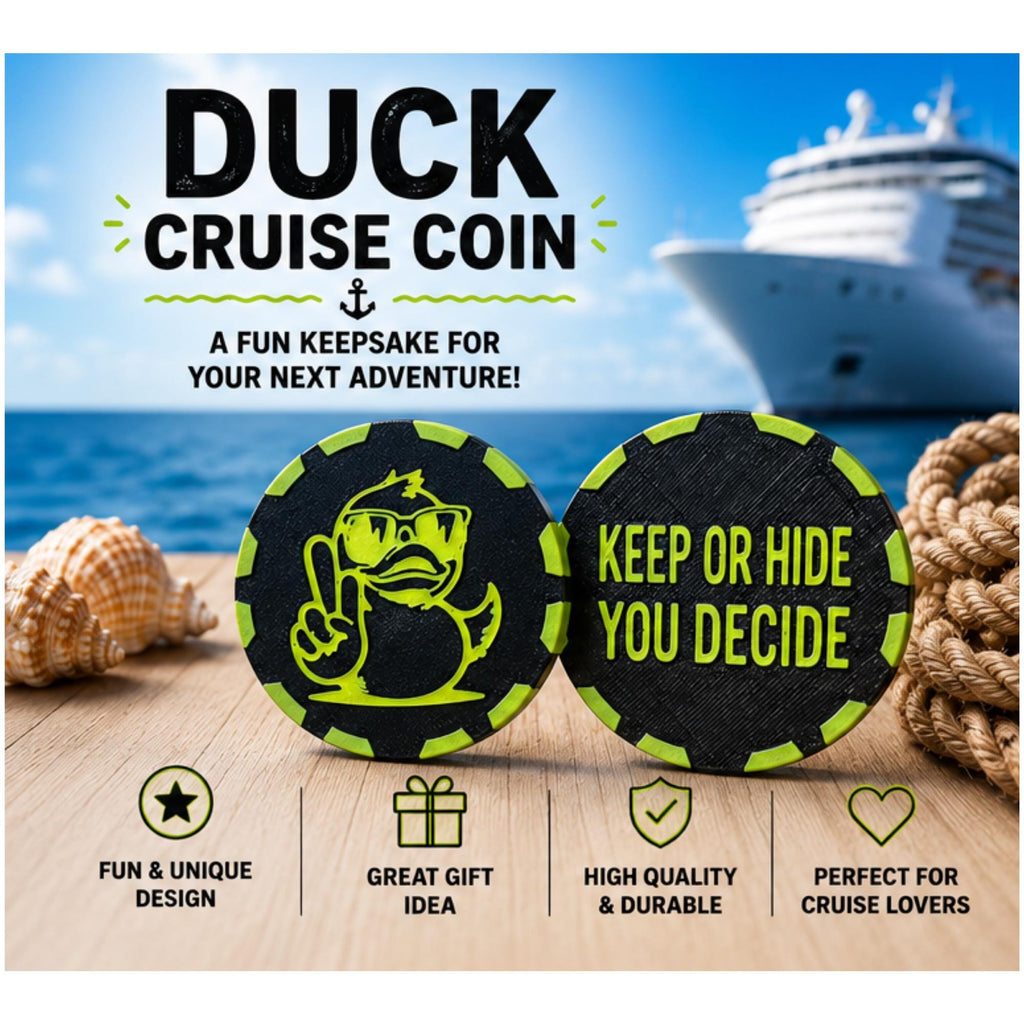 Duck Cruise Coin | Keep or Hide You Decide  | Gift | Cruise Keepsake