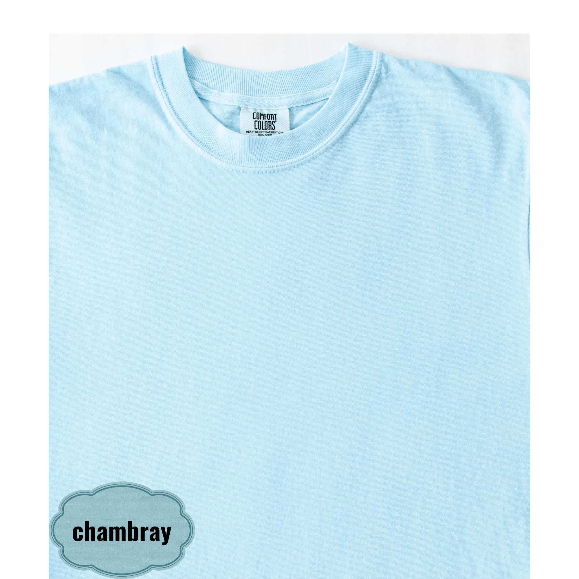 Comfort Colors Cruise Ship Pocket Tee, Sunset Cruise Design