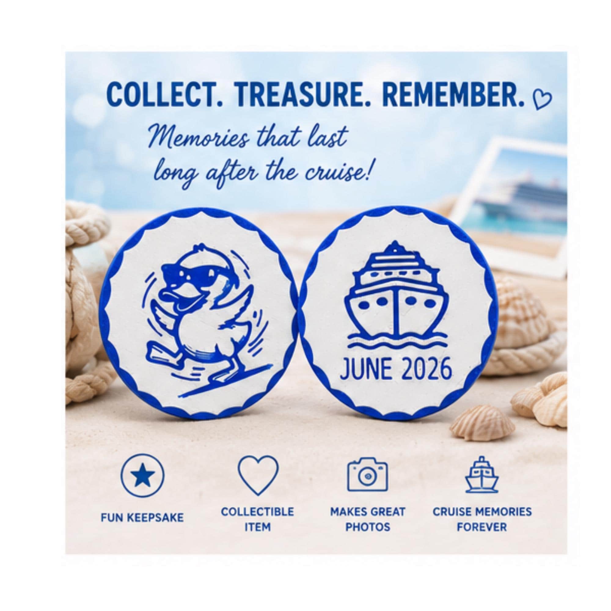Duck Cruise Coin | Keep or Hide You Decide  | Gift | Cruise Keepsake