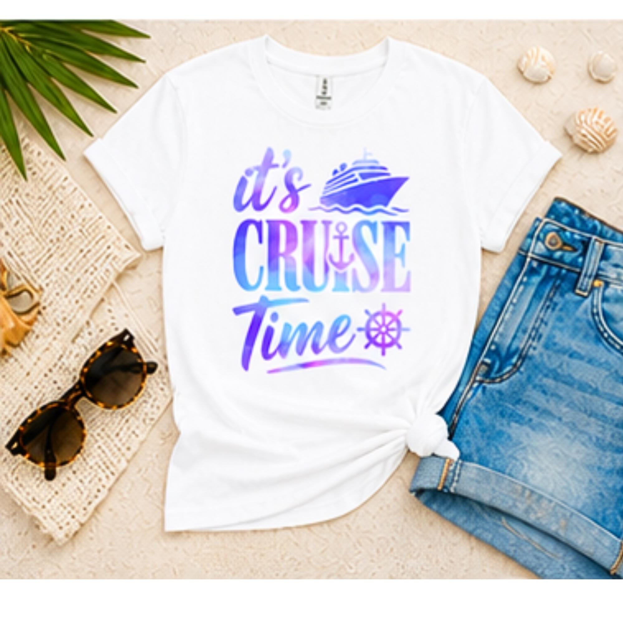 It's Cruise Time Shirt, Watercolor