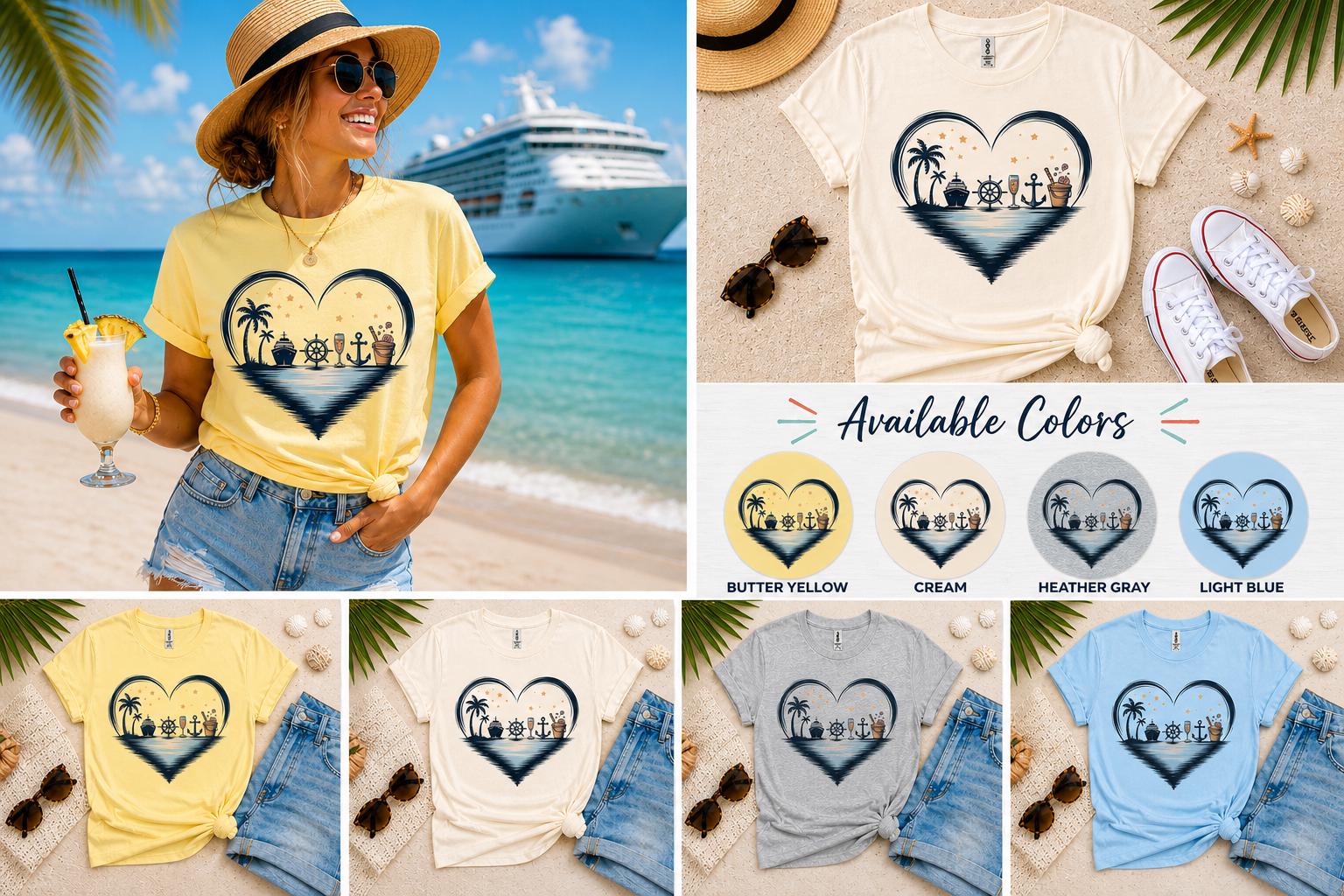 Cruise Tropical Sunset Tee
