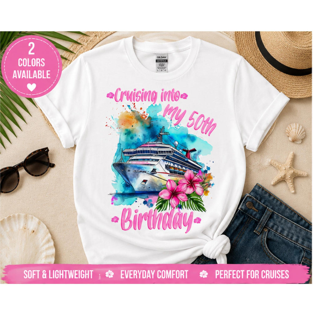 Cruising Into My 50th Birthday Shirt