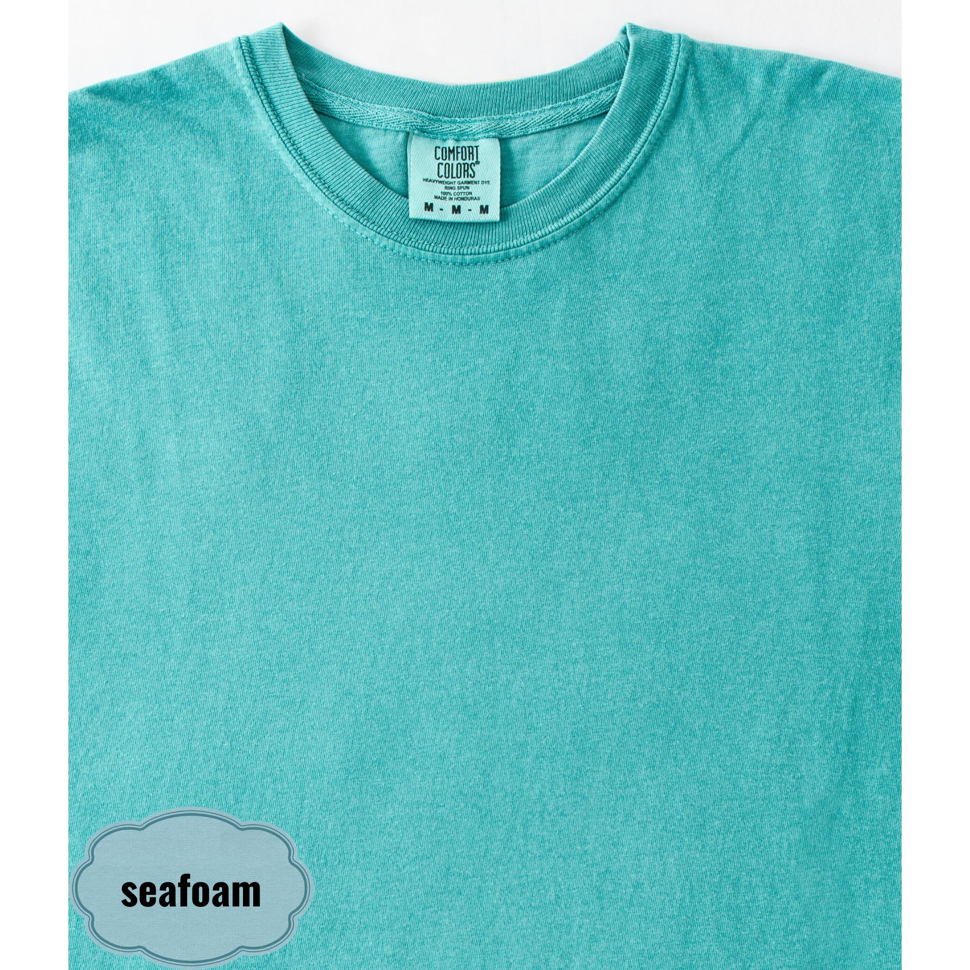 Comfort Colors Cruise Ship Pocket Tee, Tropical Palm Design