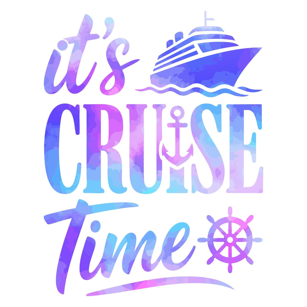 It's Cruise Time Shirt, Watercolor