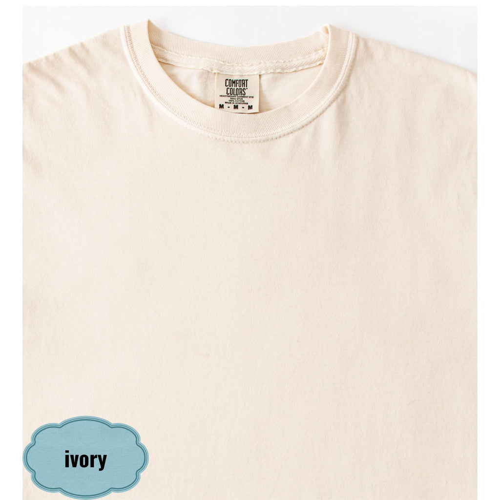 Comfort Colors Cruise Ship Pocket Tee, Tropical Palm Design