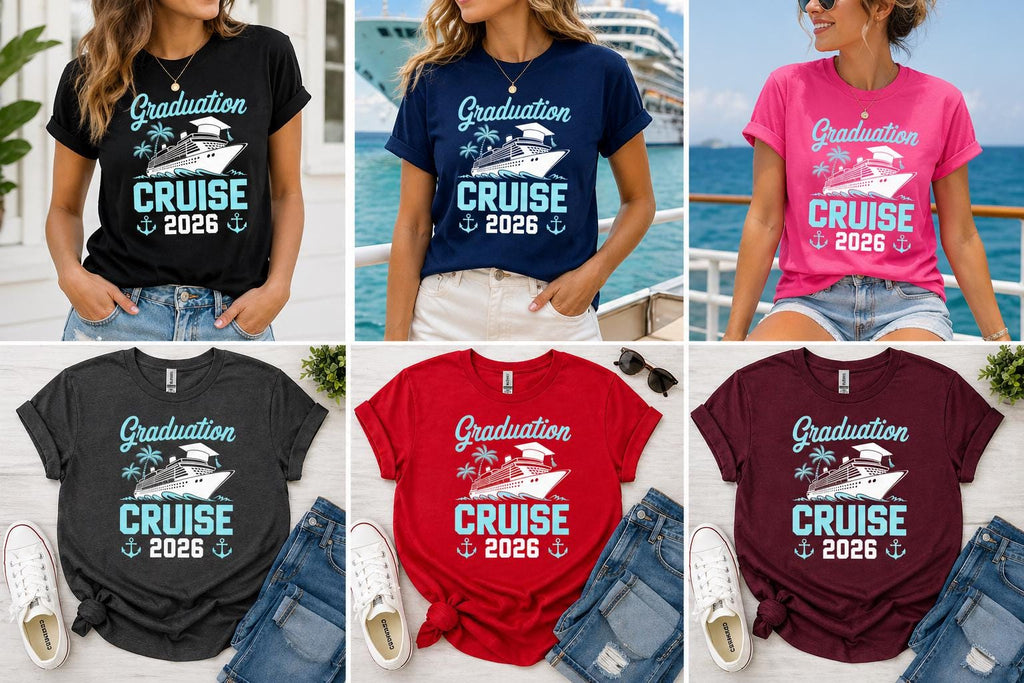 Graduation Cruise Shirt 2026 | Senior Trip Custom Name Tee