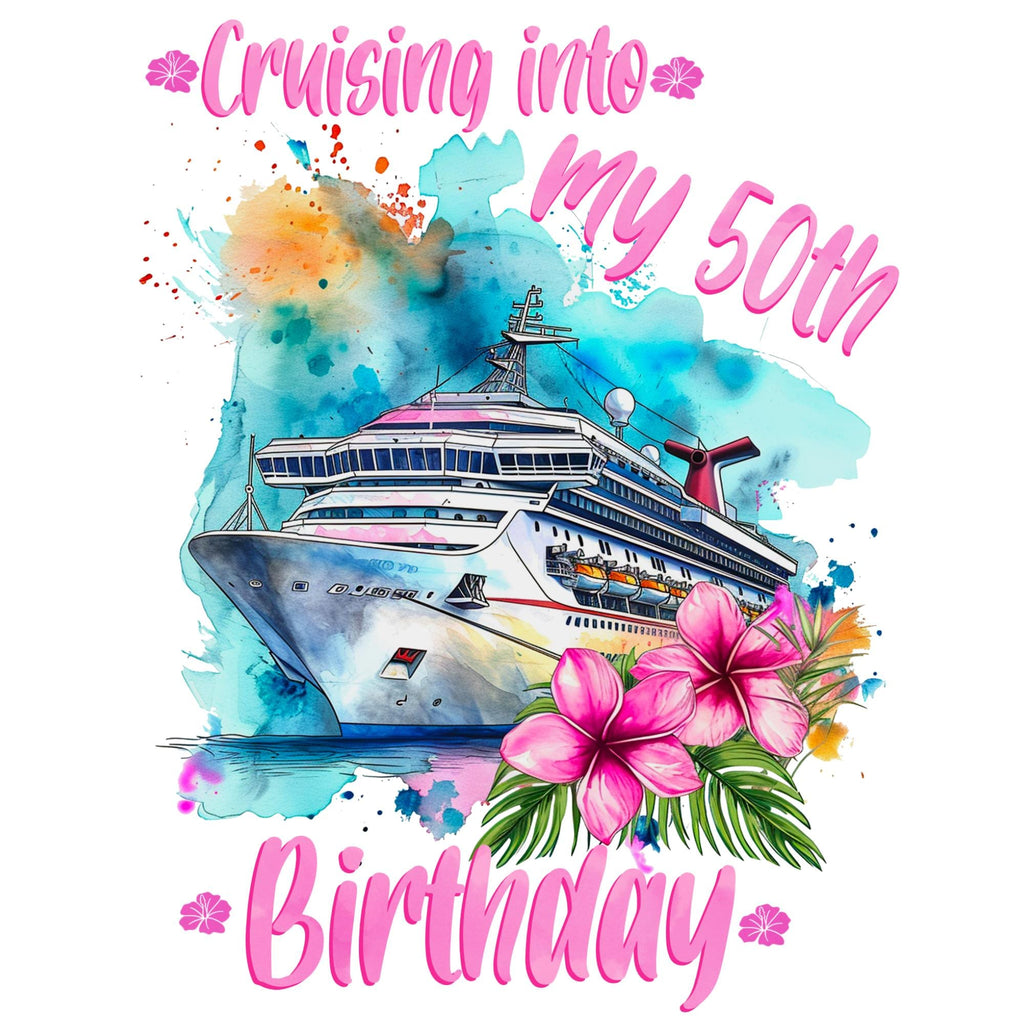 Cruising Into My 50th Birthday Shirt