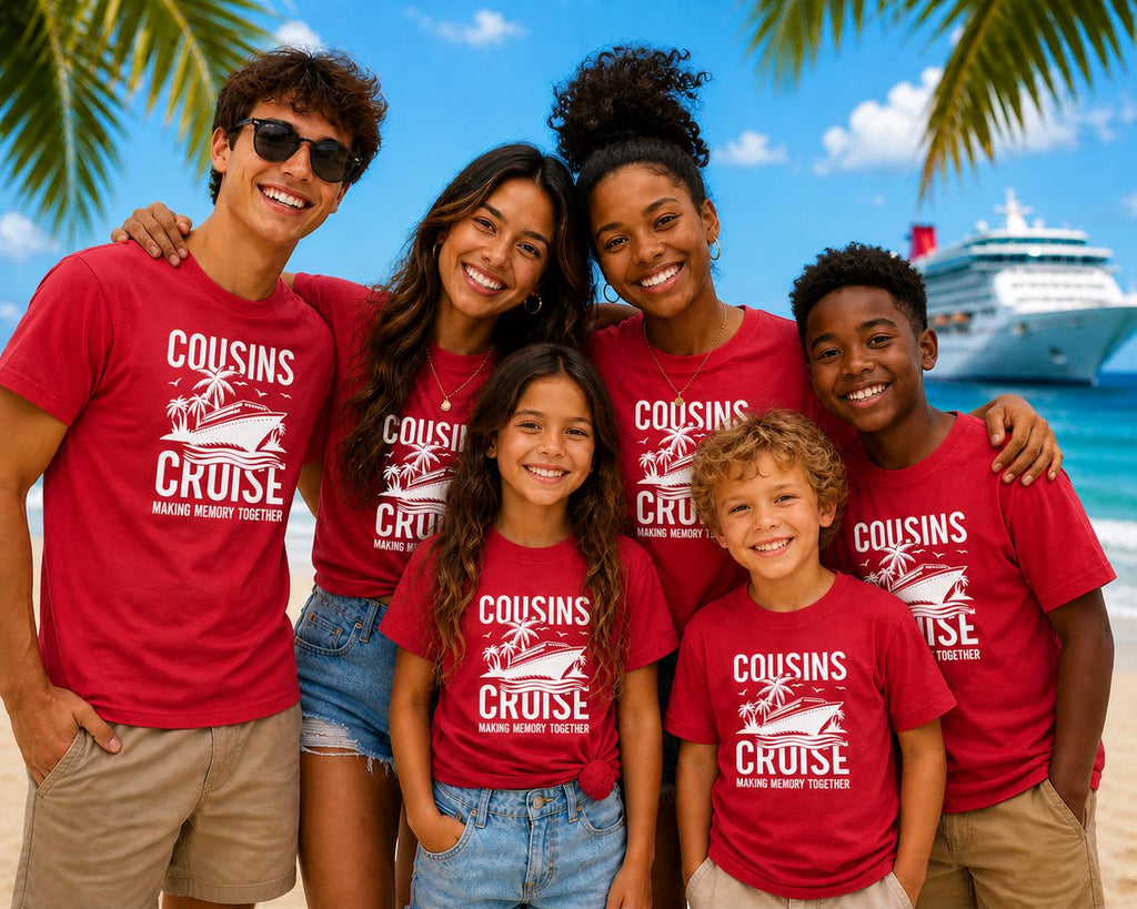 Cousins Cruise Shirts 2026, Matching Family Vacation Tees